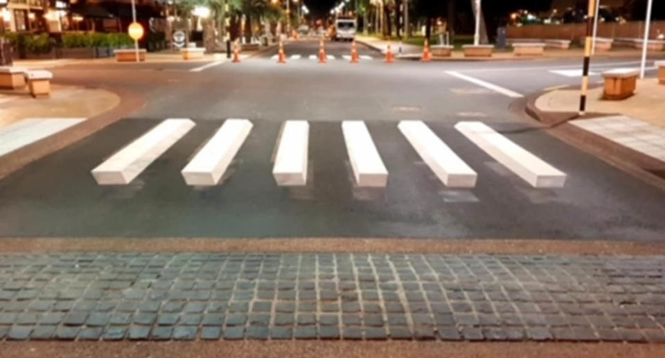 Example of 3D crossing in Europe.