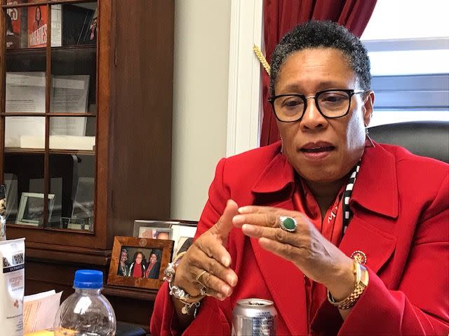 Rep. Marcia Fudge, D-Ohio, talked about her plans for a House subcommittee on elections in her office Jan. 11, 2018.