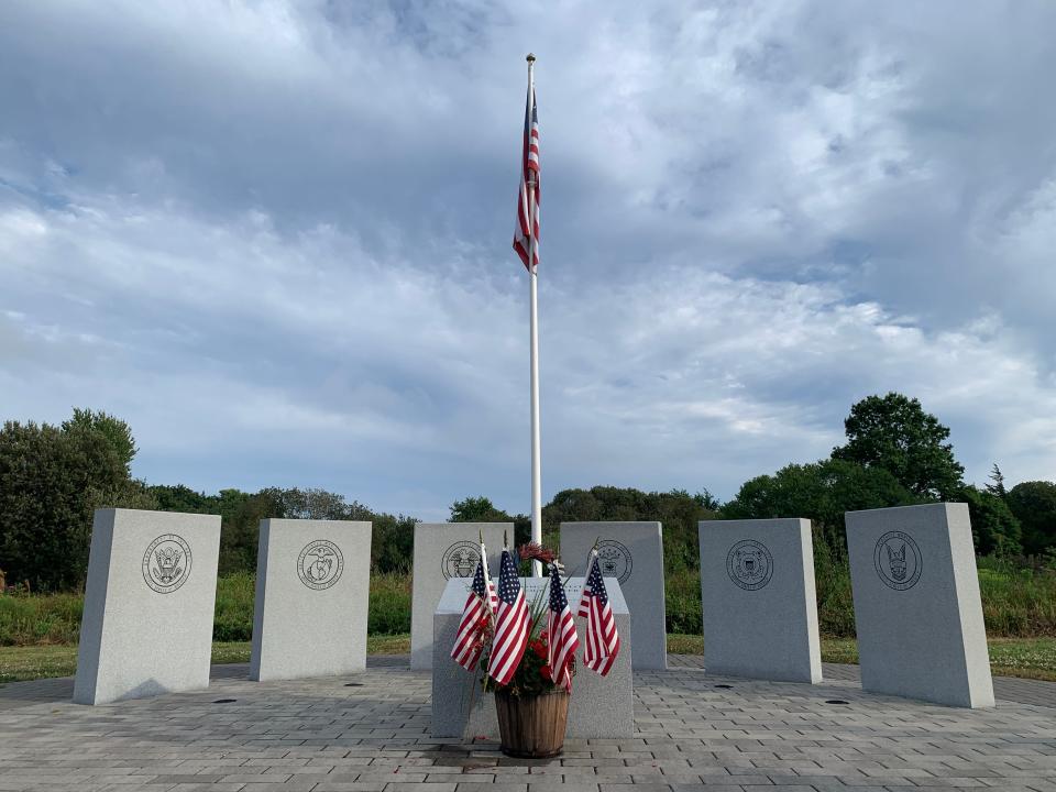 The veterans memorial at Paradise Valley Park in Middletown.