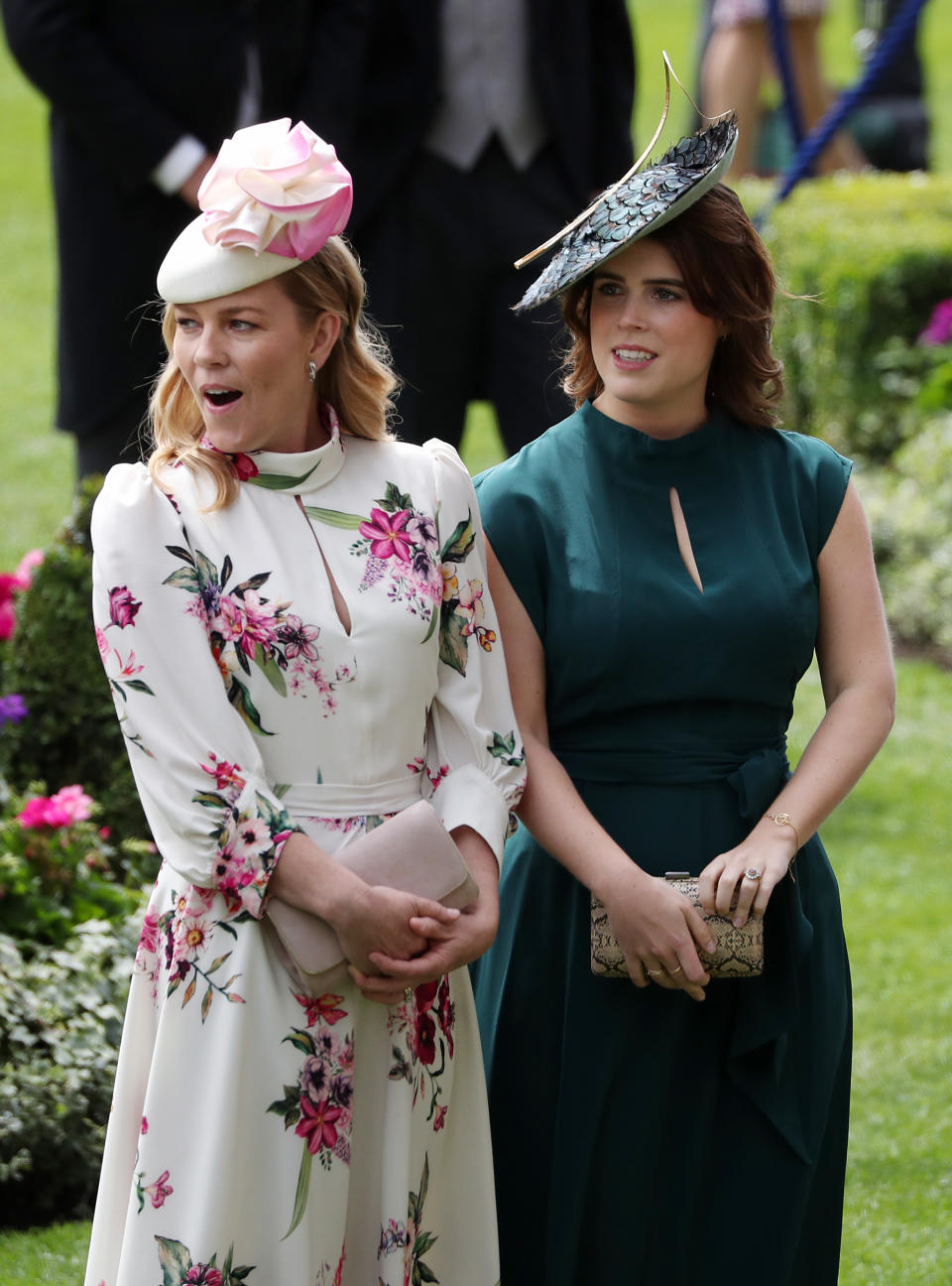 Autumn Philips (left) and Princess Eugenie of York during day three of Royal Ascot at Ascot Racecourse.
