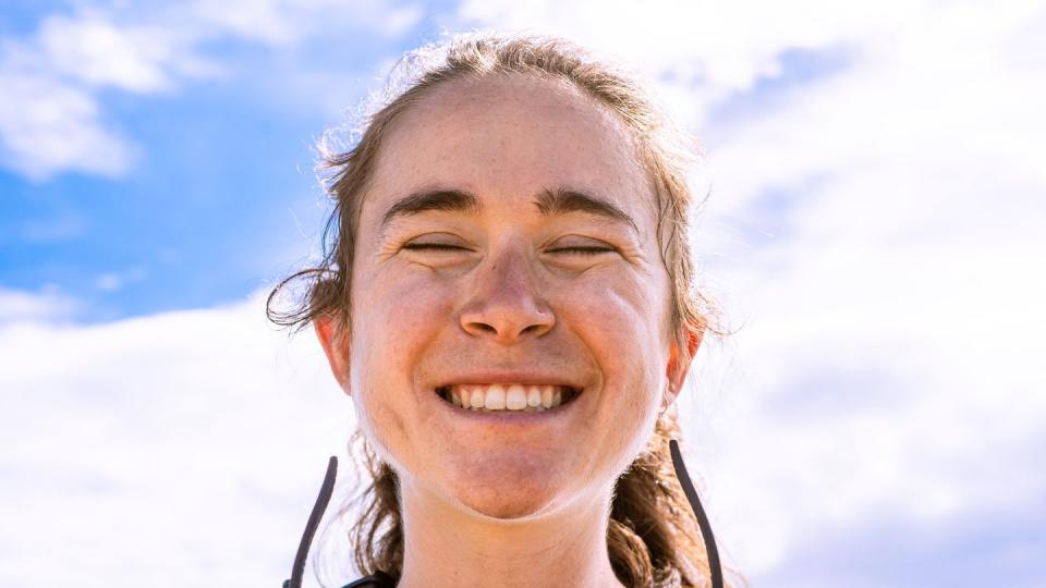 portrait of molly seidel smiling