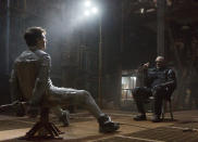 Tom Cruise and Morgan Freeman in Universal Pictures' "Oblivion" - 2013