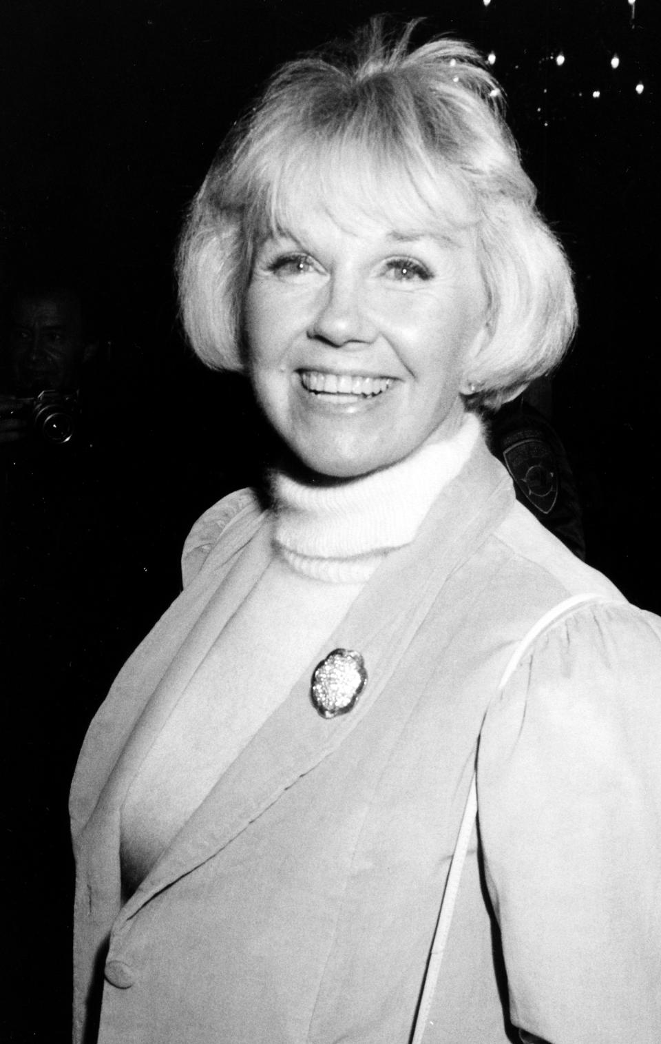 Doris Day at the Monterey Film Festival on February 21, 1988