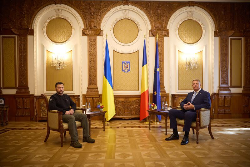 Ukraine's President Zelenskiy visits Romania