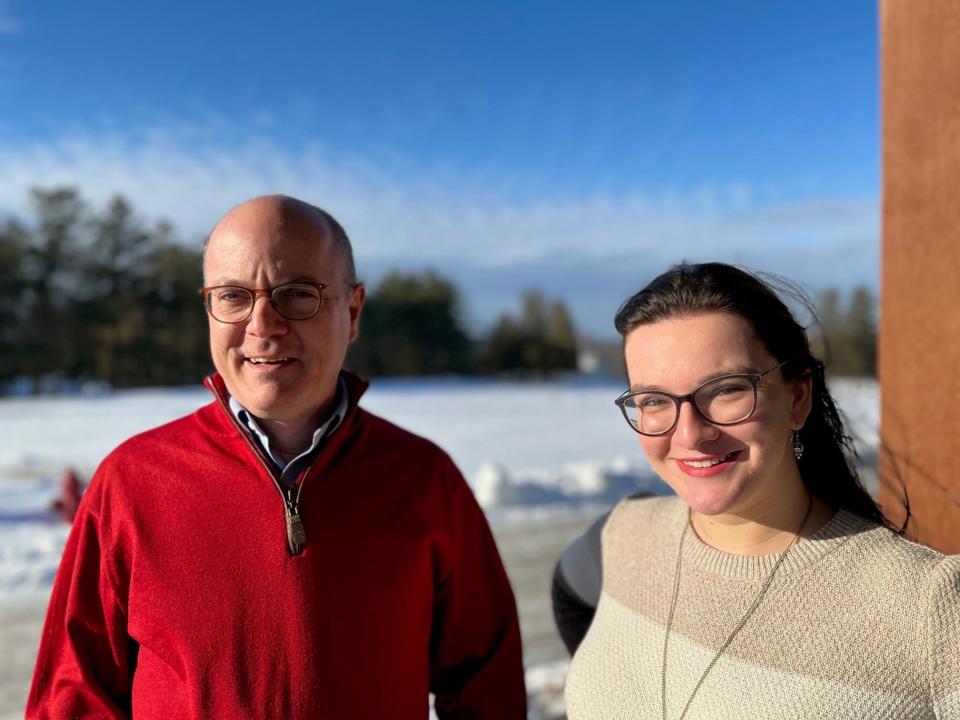 Museum Director Thomas Denenberg with Victoria Sunnergren, the museum's first Associate Curator of Native American Art, as seen on Jan. 2, 2023.