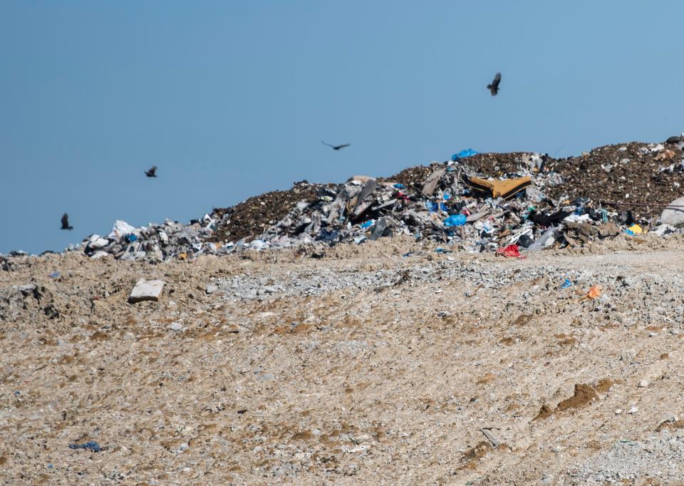 The Arrowhead landfill seen from County Road 1 in Uniontown, Ala., on Thursday, Feb. 10, 2022.
