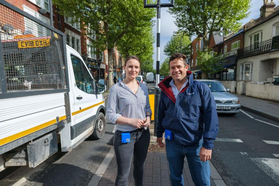 Bea and Jonathan Goater are taking part in the Inhale trial (Brendan Foster / Imperial College London)