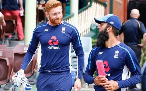 Bairstow speaks to Ali - Credit: PA