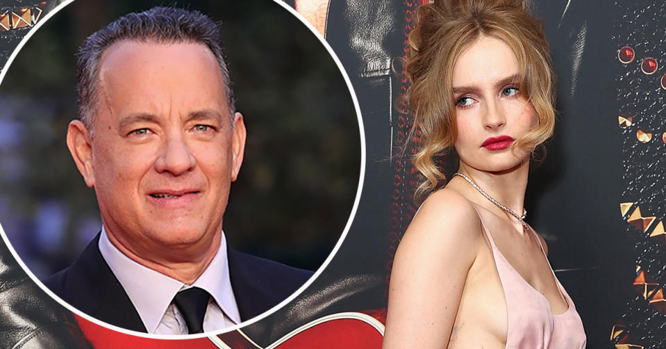 Olivia DeJonge and Tom Hanks