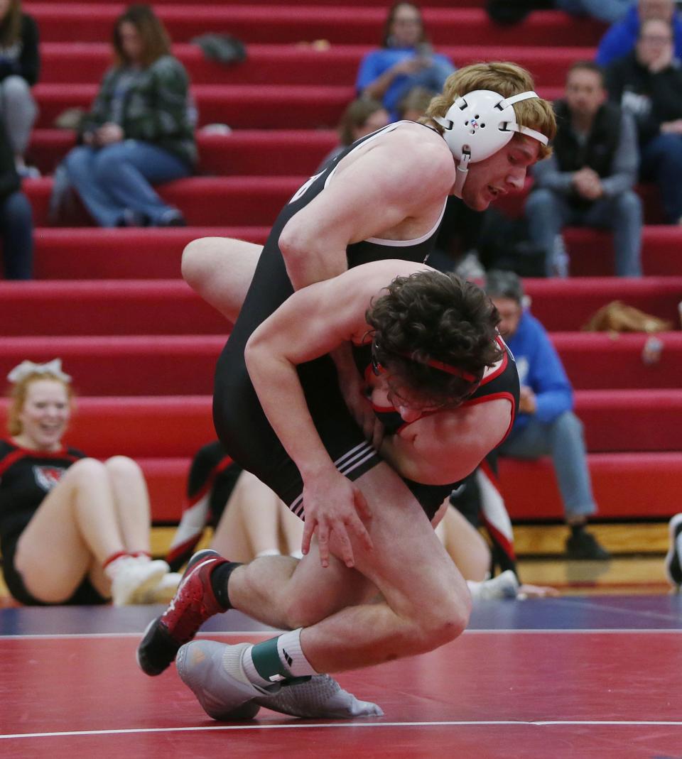Ballard's Brody Sampson wants to better last year's fifth-place finish at state when he was wrestling for Collins-Maxwell.