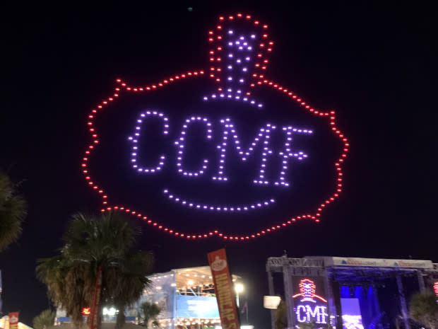 One of the highlights of the 2023 Carolina Country Music Fest was a drone light show.