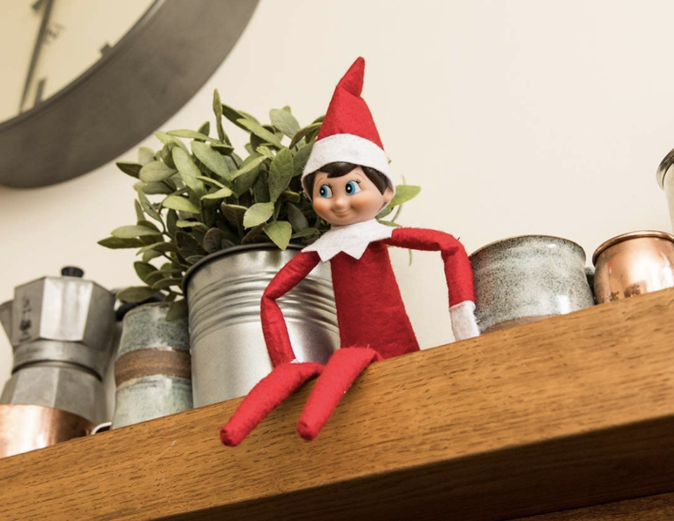 This Elf is watching for nice and naughty behavior, from his ever changing vantage point. (Photo: Amazon)