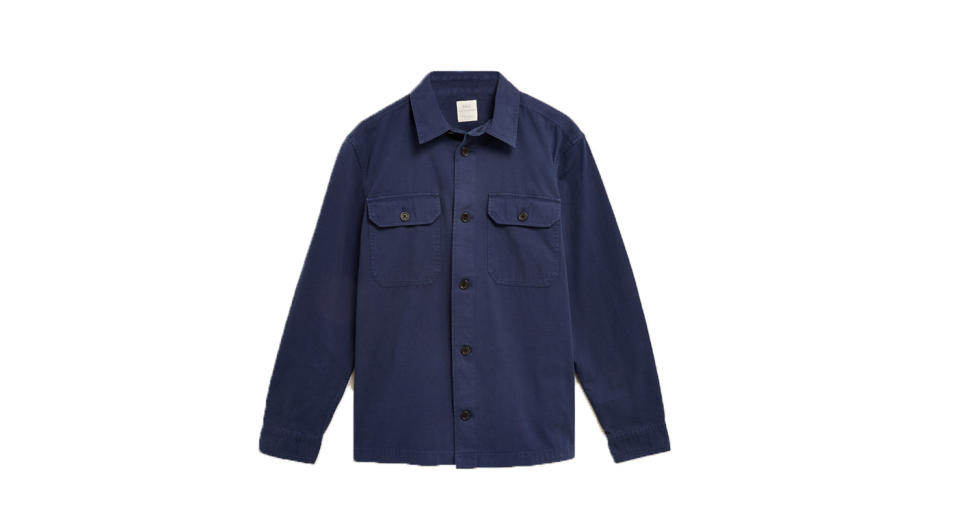 Pure Cotton Garment Dyed Overshirt