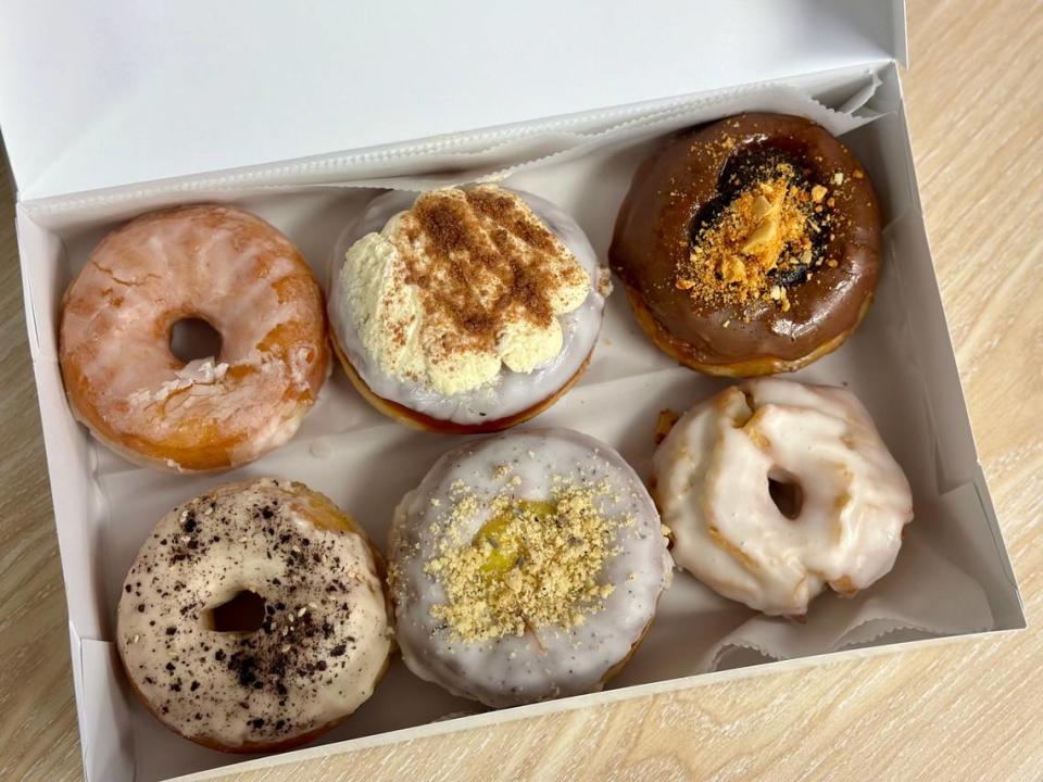 A Goodie Bag order from Beyond Amazing Donuts featuring some classic and seasonal flavors.