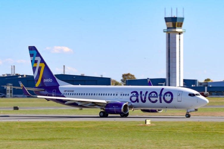 Avelo at Wilmington airport in Delaware.