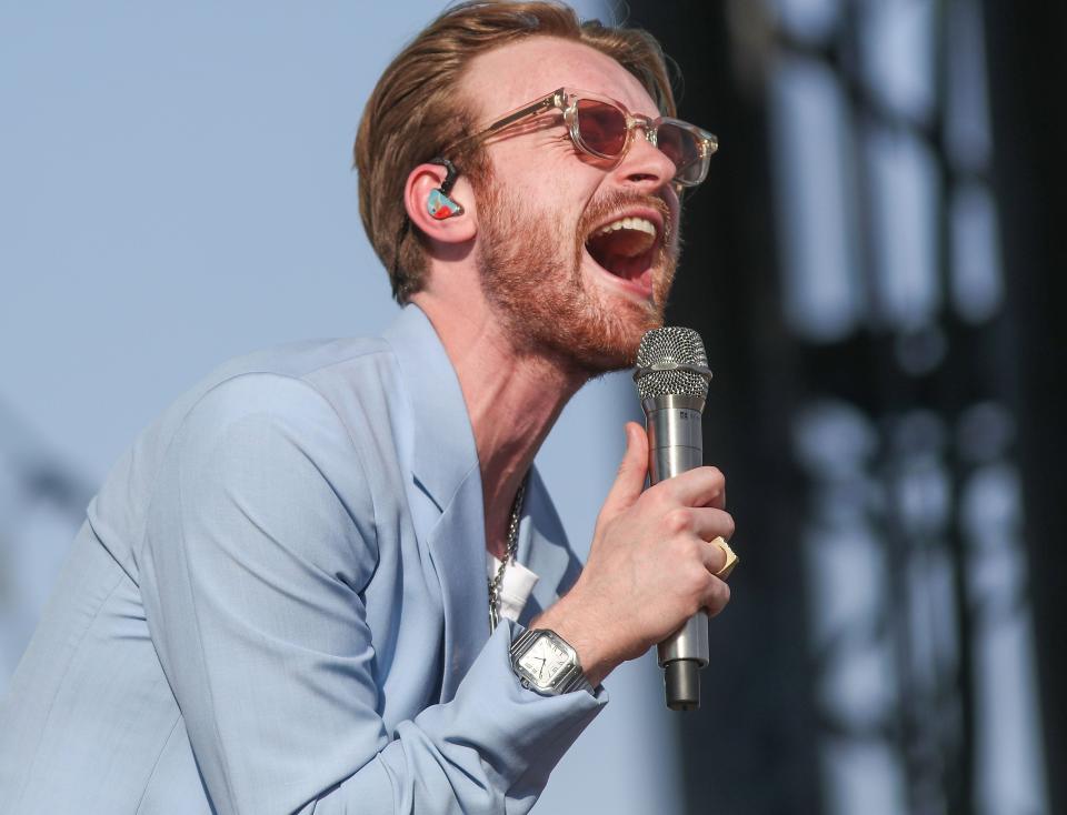 Finneas performs at the Outdoor Theatre at the Coachella Valley Music and Arts Festival in Indio, Calif., Sunday, April 24, 2022.