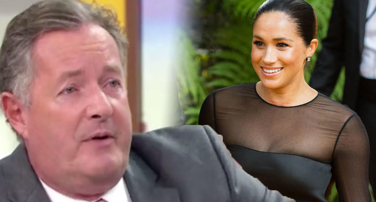 Piers Morgan dismisses claims Meghan Markle faces racist abuse. [Photo: Getty/ITV]