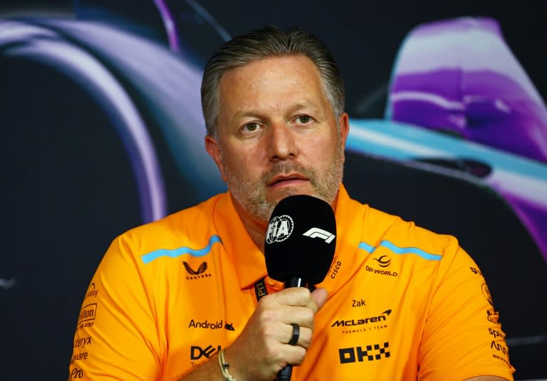 McLaren CEO Zak Brown believes Adrian Newey's exit from Red Bull could be followed by more departures. (CLIVE ROSE)