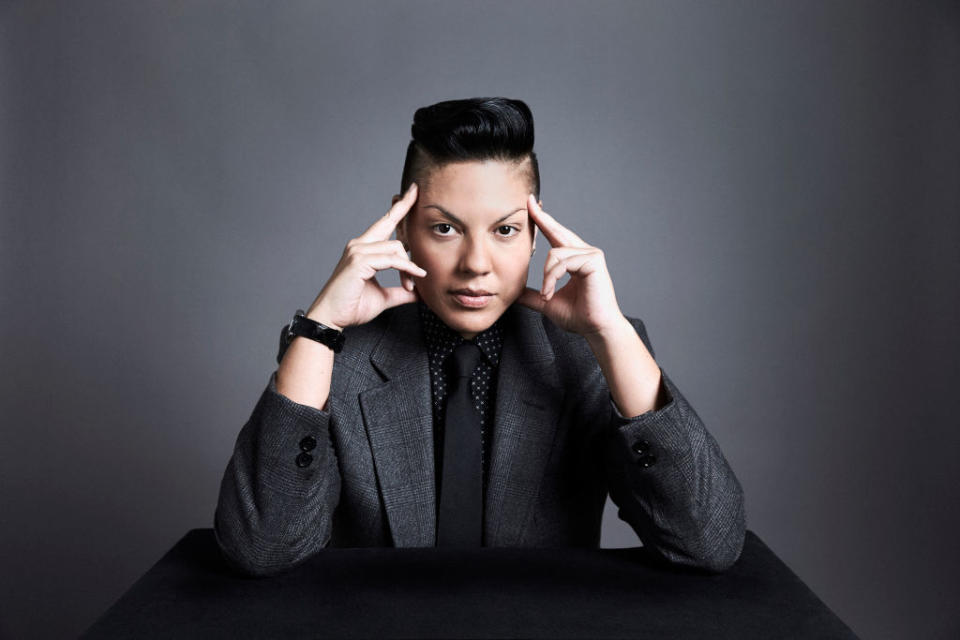 Closeup of Sara Ramirez