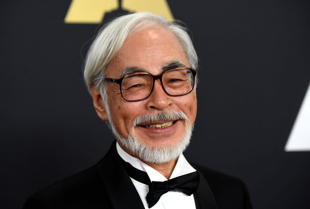 Hayao Miyazaki at the Academy Of Motion Picture Arts And Sciences’ 2014 Governors Awards in California in 2014 (Getty Images)