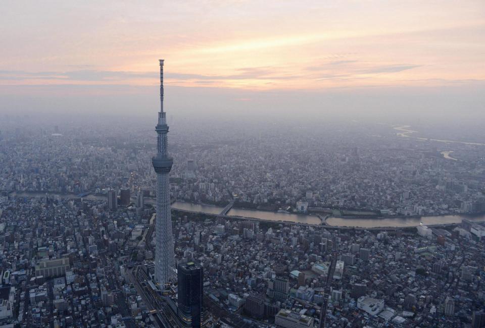 File photo showing a view of Tokyo Skytree, the world's tallest broadcasting tower at 634 metres (2080 feet), in Tokyo