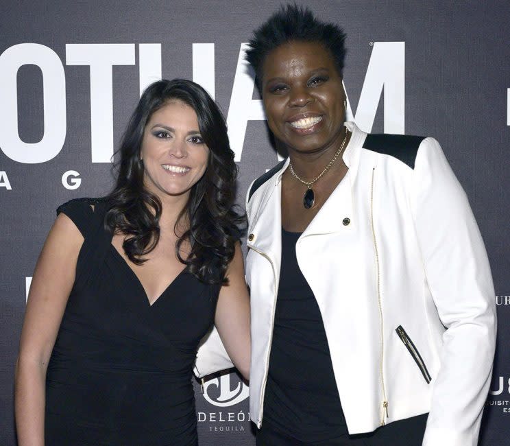 NEW YORK, NY - FEBRUARY 23: Cecily Strong and Leslie Jones attend the Gotham & Hamptons Magazines celebration of Gotham's Spring Issue featuring Saturday Night Live's Cover Stars at Four Seasons Hotel on February 23, 2015 in New York City. (Photo by Eugene Gologursky/Getty Images for Gotham Magazine)