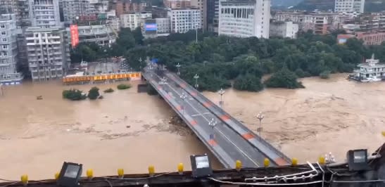 大陸華南地區6月起已經歷5輪強降雨，造成多處洪災。（圖／人民日報）