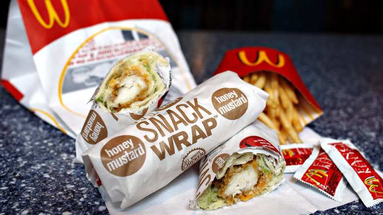 mcdonald's chicken snack wraps 