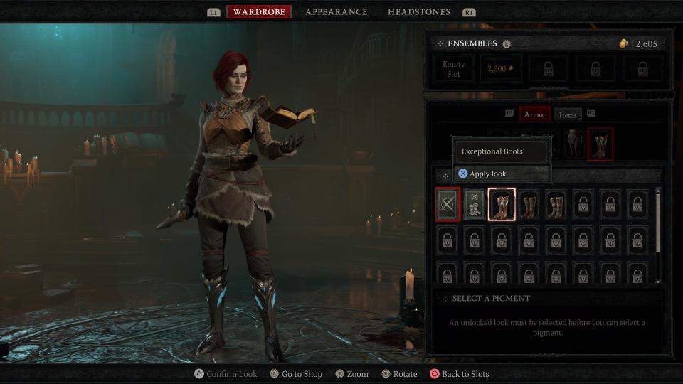 Diablo 4 transmog UI