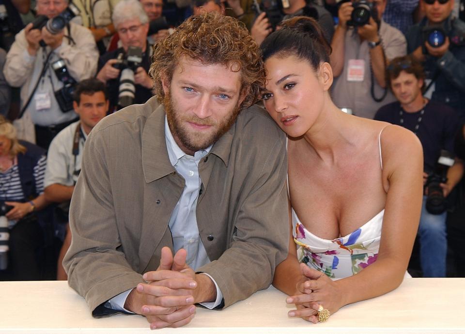 Vincent Cassell and Monica Belluci at the 55th Cannes Film Festival in 2002.