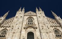 A general view of the Duomo Cathedral in Milan, Italy.