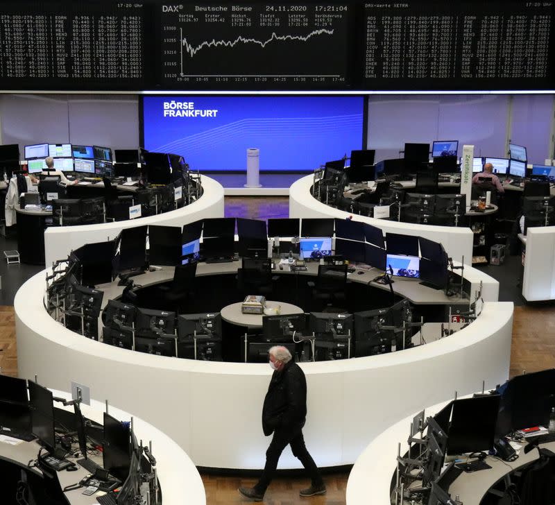 FILE PHOTO: The German share price index DAX graph at the stock exchange in Frankfurt