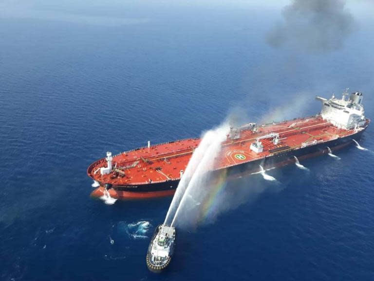 EU foreign ministers remained unconvinced by US allegations that Iran was behind last week’s attack on two Gulf tankers, as they arrived at a meeting on Monday.There was strong support among EU countries for an independent UN investigation and calls for more evidence – with the UK relatively isolated in its support the Trump administration’s line.One foreign minister invoked the spectre of US misuse of intelligence over Iraq as a reason for scepticism, as representatives of the 28 countries arrived at the council meeting.The ministers will discuss the incident in the Gulf of Oman over lunch, with Sudan, trade policy with Cuba, and the situation in Venezuela also on the main agenda.Heiko Maas, the German foreign minister, said the EU states “continue to gather information” while Dutch foreign minister Stef Blok said the Netherlands was “interested in any clarifications that can be made available”.“We know the findings of the American and the British intelligence services, which assume that you can be almost certain. We are comparing this with our information. I think you have to proceed very, very carefully on this,” Mr Maas said.Jean Asselborn, Luxembourg’s foreign minister, said: “I believe that the main task of foreign ministers is to avoid war. We have to do that today.”He added: “I’m convinced, as I was 16 years ago, that you really shouldn’t make the mistake of believing that you can solve a problem in the Middle East with weapons.”His Finnish counterpart Pekka Haavisto said it was important that EU states have “the full evidence” before reaching any conclusion.“I support very much the line of the UN Secretary General Mr Guterres, that a proper investigation [to put] all the facts on the table and then we can look what really has happened, who is behind this,” he said.“I think it’s a very very concerning event but let’s have all the details first.”Italy’s foreign minister Enzo Moavero said: “We do think that there is room for finding a way for peace and stability in the world.”Though no hard proof that Iran is behind the attack has been made public, the US has released a video which is claims shows an Iranian patrol boat removing an unexploded mine from one of the tankers.But asked whether the UK believed Iran was behind the attack, Harriet Baldwin, the foreign office minister representing the UK at the meeting said: “We do now, we over the weekend have come to the conclusion that we are almost certain that this was Iranian action so we stand ready to ensure that this key international waterway remains open to international shipping.”Ms Baldwin is attending the meeting in place of Jeremy Hunt, who is attending a Tory leadership hustings in Westminster instead.Mr Hunt on Sunday said the UK was at “great risk” of war with Iran after the incident. The US says it is considering all options, including military action. Hawkish elements within the US administration have long been keen on war with the Middle Eastern state.The EU has stood by the nuclear deal signed with Iran after Donald Trump renegaded on the agreement signed by his predecessor – while Mr Trump has taken a more aggressive line.