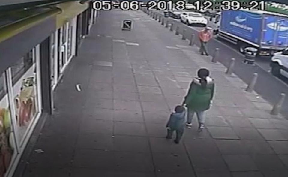 CCTV footage captured toddler Kemarni Watson Darby returning with his mother to the flat where he was killed on June 5 2018 (West Midlands Police/PA) (PA Media)