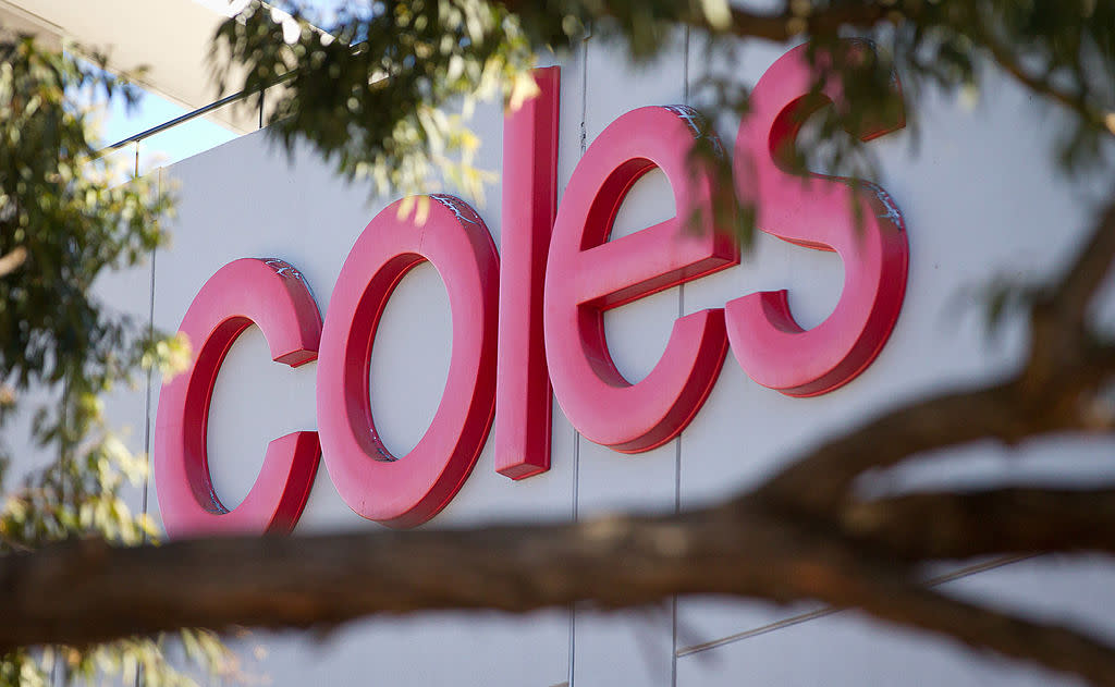 Coles supermarket logo. Image: Getty