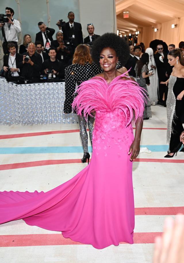 Viola Davis looks sensational in dramatic pink gown at the Met Gala