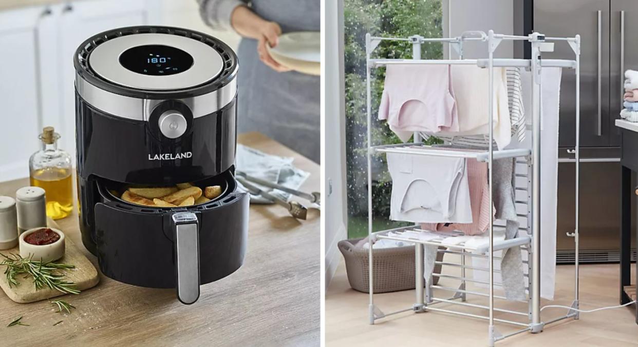 There's big discounts across Instant Pot air fryers, heated clothes airers and much more. (Lakeland)