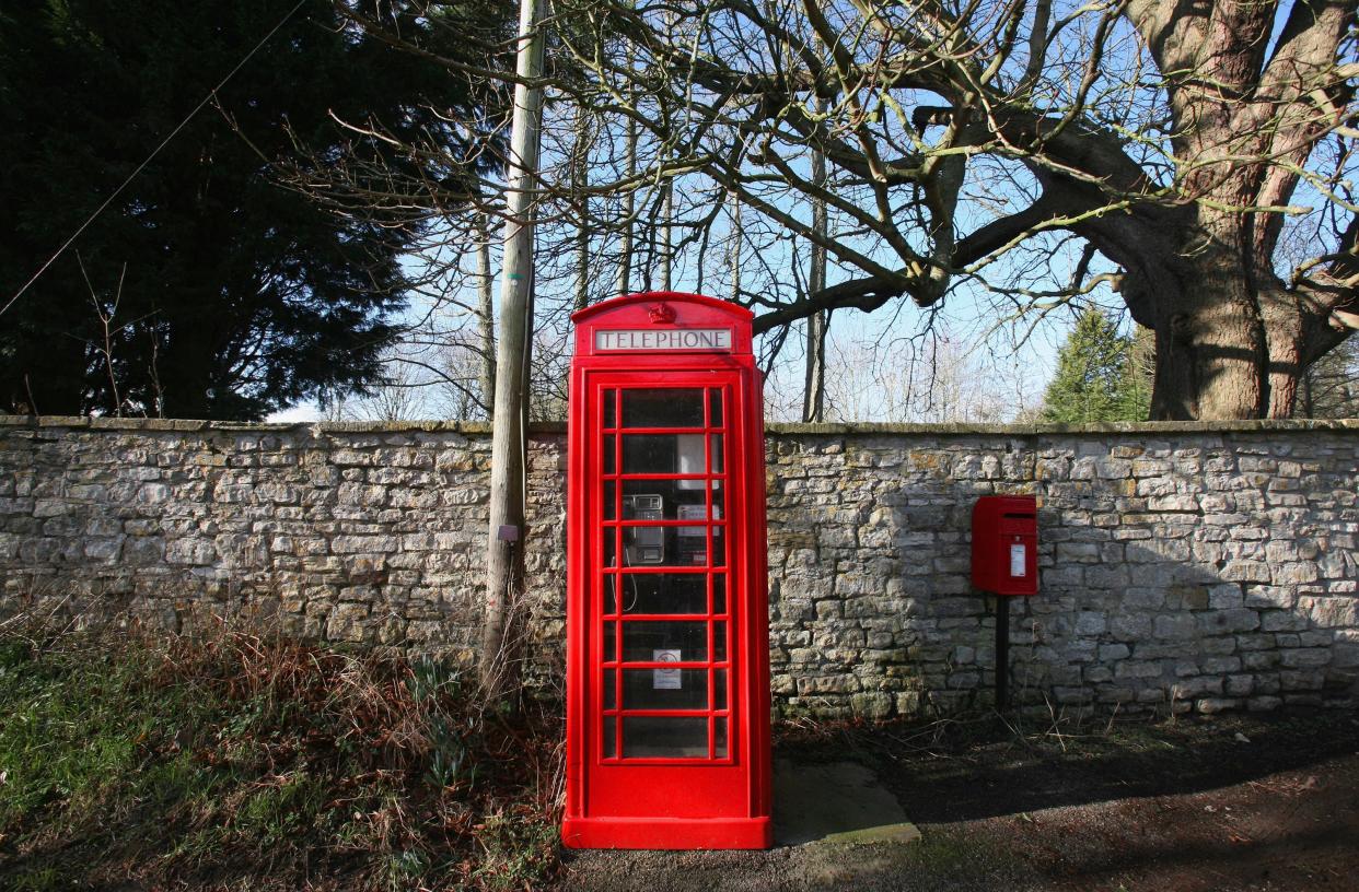 <p>Traditional red phone boxes are finding a new lease of life in Russia </p> (Getty Images)