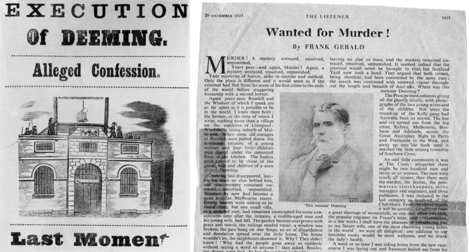 Newspaper articles about Frederick Bailey Deeming