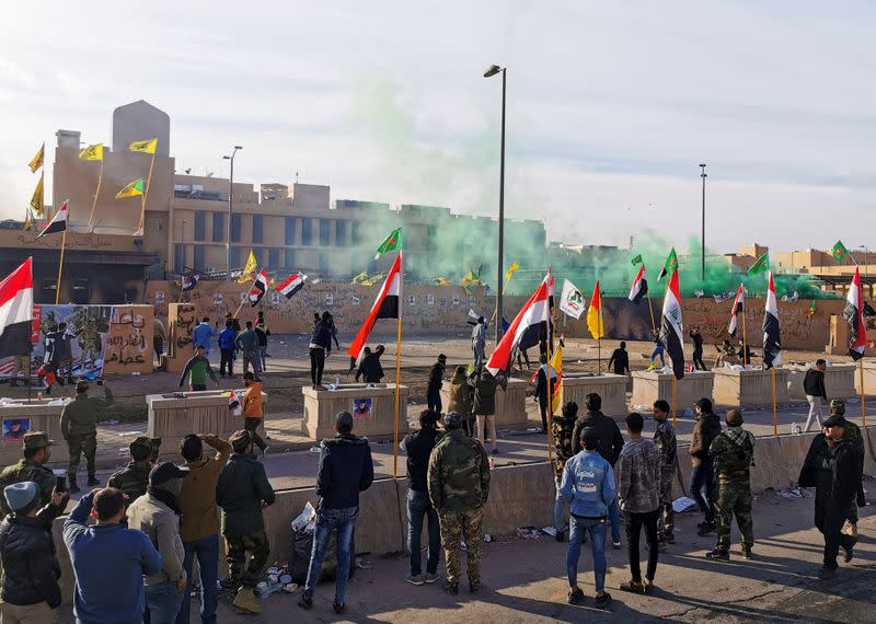 Protests at the U.S. Embassy in Baghdad