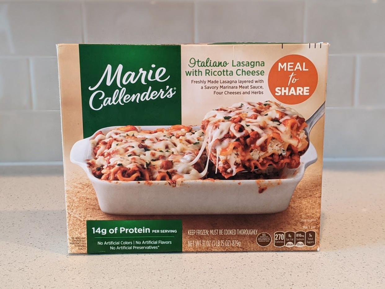 Marie Callender's Italian Lasagna with Ricotta Cheese