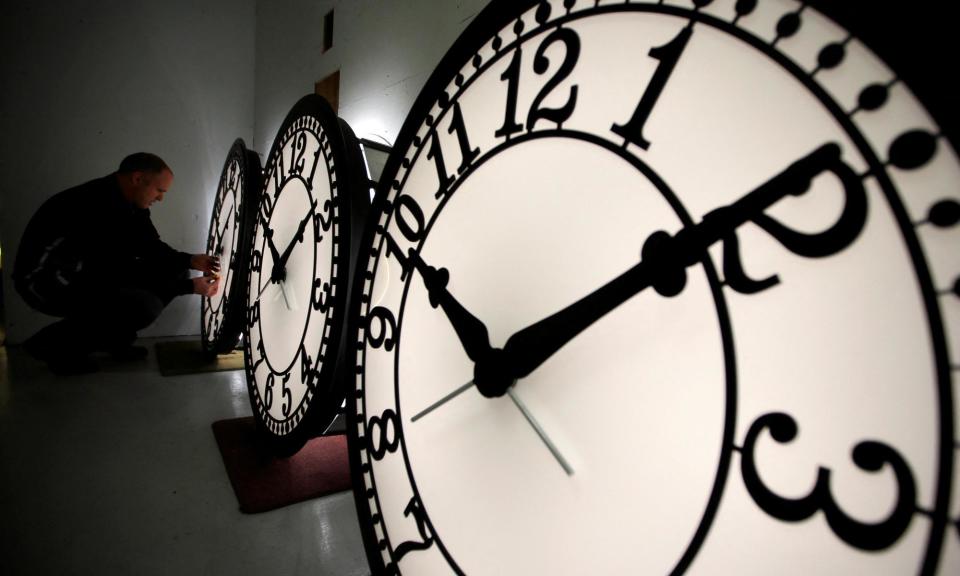 <span>Stop all the clocks (maybe).</span><span>Photograph: Brian Snyder/Reuters</span>