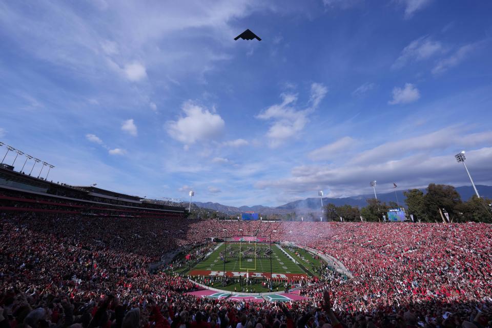 The rainfall in California this water year is enough to fill the Rosebowl more than 900,000 times.