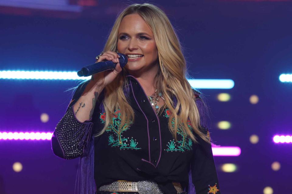 <p>Gabe Ginsberg</p> Miranda Lambert performs in Las Vegas on March 19, 2024