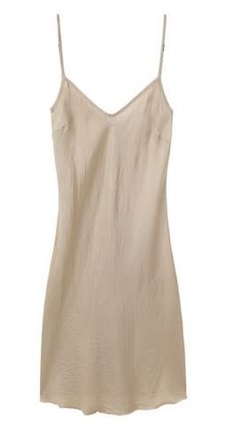 Another silk slip dress inspired by Fiona's "Criminal" get-up. Organic by John Patrick dress, $120 , at La Garconne.