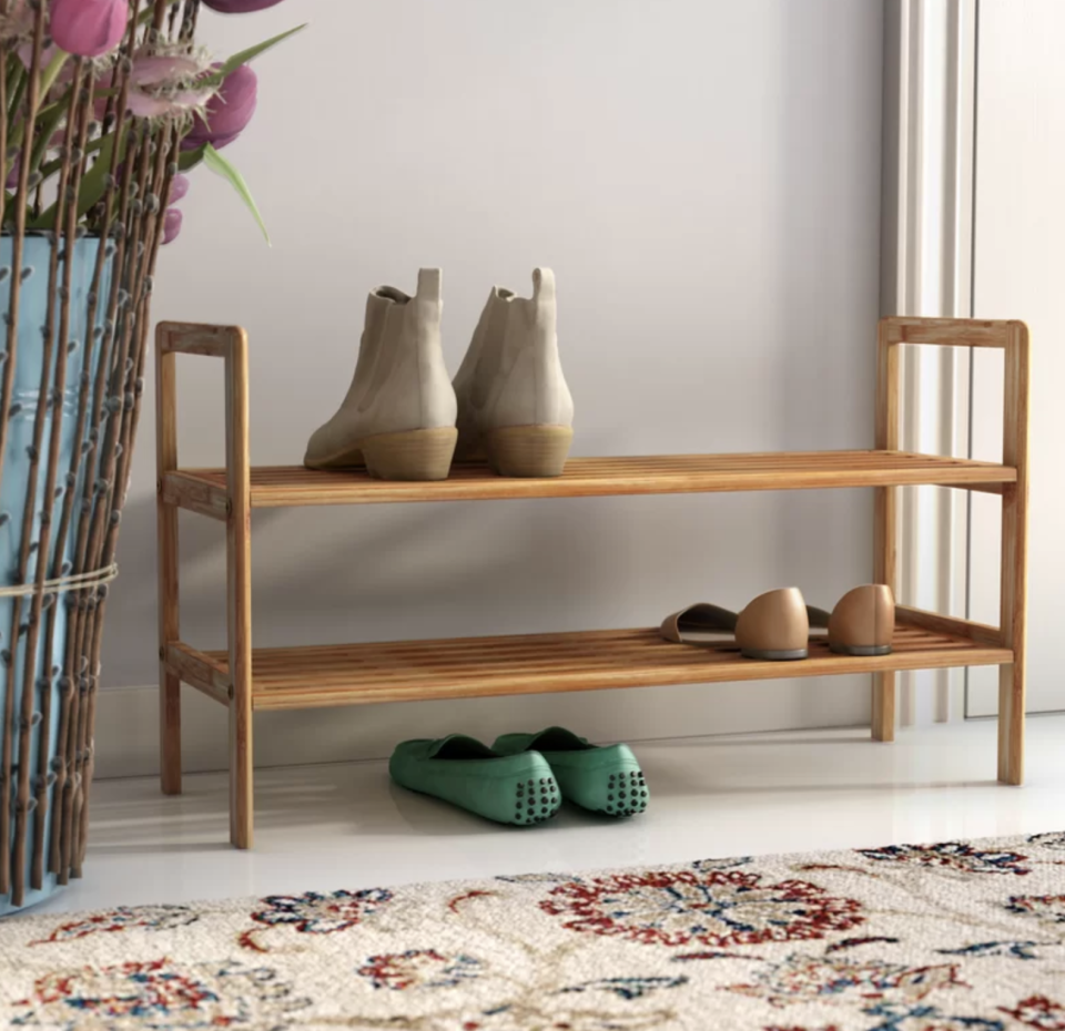 No more piles of shoes at your entryway. (Photo: Wayfair)
