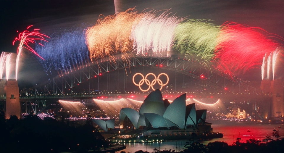 The Sydney 2000 Games closing ceremony display.