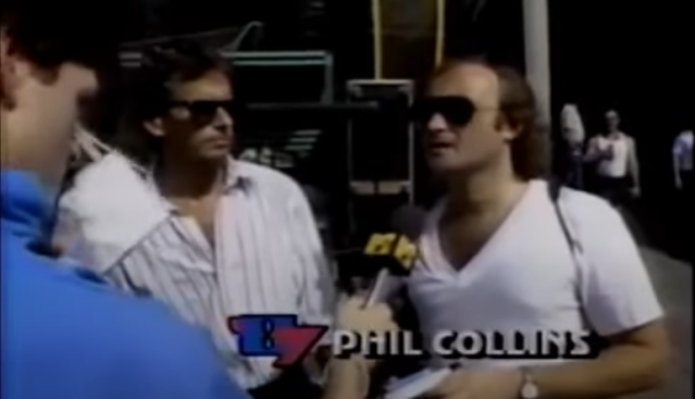 Phil Collins on MTV in 1987 (MTV)