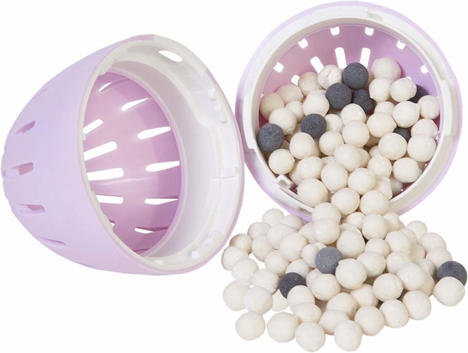 The Ecoegg uses natural cleaning pellets to clean laundry