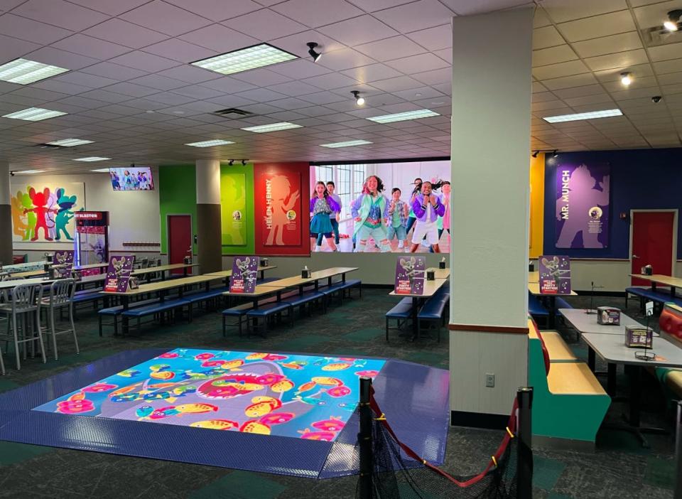 This is an image of a Chuck E. Cheese restaurant/family fun arcade similar to what the chain will be building at The Pavilion at Port Orange shopping Center in Port Orange. The target opening date is fourth quarter 2024. The new store, at 5539 S. Williamson Blvd., will replace one that was torn down in 2022 after it was badly damaged during Hurricane Ian.